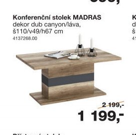 Konferenční stolek MADRAS