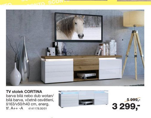 TV stolek CORTINA