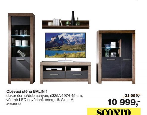 Obývací stěna BALIN 1