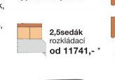 2,5sedák rozkládací