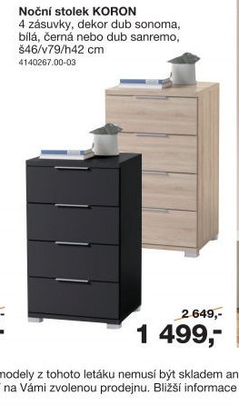 Noční stolek KORON