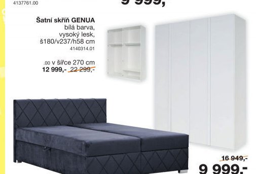 Šatní skříň GENUA