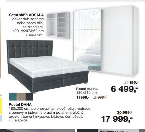 Šatní skříň ARSALA