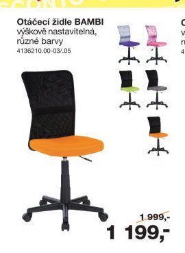 Otáčecí židle BAMBI