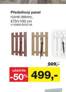 Předsíňový panel