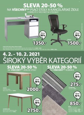 akční leták Jysk 4.2.2021-17.2.2021