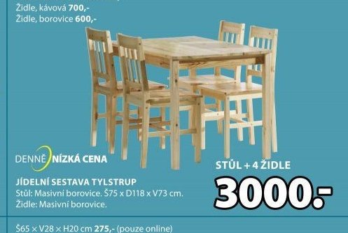 Jídelní sestava TYLSTRUP