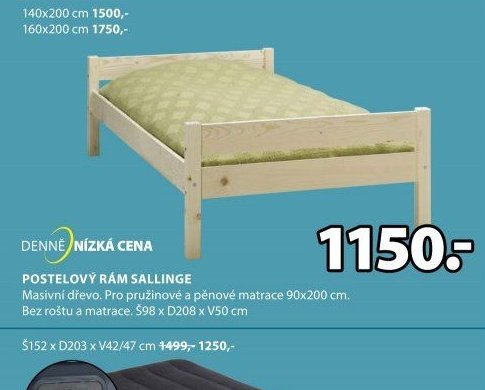 POSTELOVÝ RÁM SALLINGE