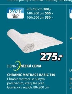 Chránič matrace BASIC T40