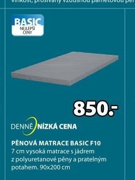 Pěnová matrace BASIC F10