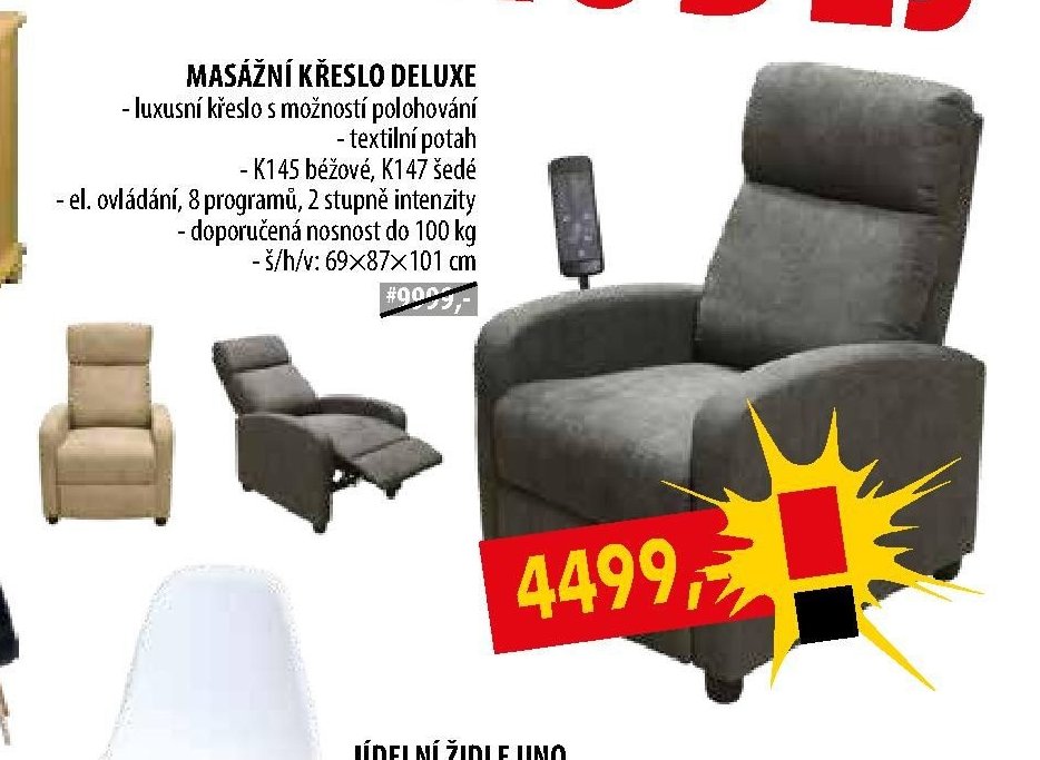 MASÁŽNÍ KŘESLO DELUXE
