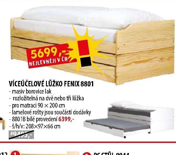VÍCEÚČELOVÉ LŮŽKO FENIX 8801