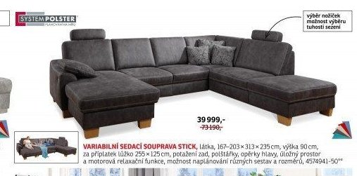 Variabilní sedací souprava Stick
