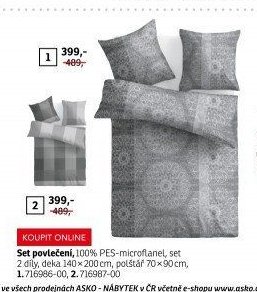 Set povlečení (tmavě šedé)