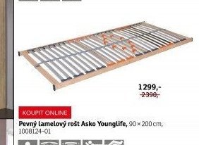 Pevný lamelový rošt Asko Younglife