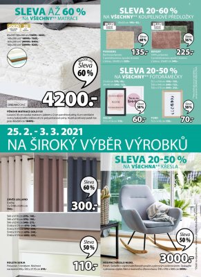akční leták Jysk 25.2.2021-10.3.2021