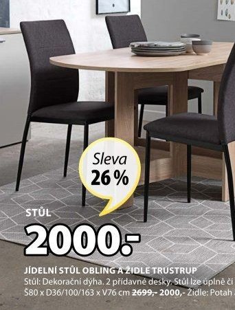 JÍDELNÍ STŮL OBLING
