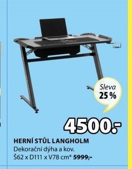HERNÍ STŮL LANGHOLM