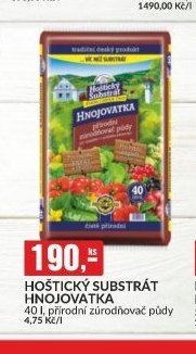 HOSTICKÝ SUBSTRÁT HNOJOVATKA