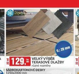VELKÝ VÝBĚR TERASOVÉ DLAŽBY