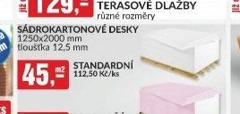 SÁDROKARTONOVÉ DESKY STANDARDNÍ