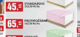 SÁDROKARTONOVÉ DESKY PROTIPOŽÁRNÍ