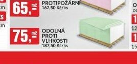 SÁDROKARTONOVÉ DESKY ODOLNÁ PROTI VLHKOSTI