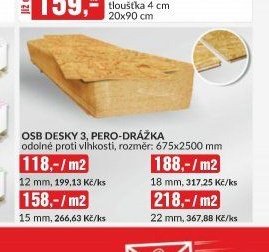 OSB DESKY 3, PERO-DRÁŽKA