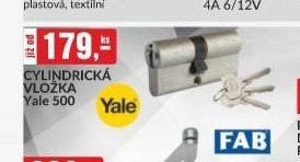 CYLINDRICKÁ VLOŽKA Yale 500