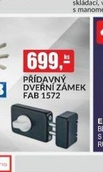 PŘÍDAVNÝ DVERNÍ ZÁMEK FAB 1572