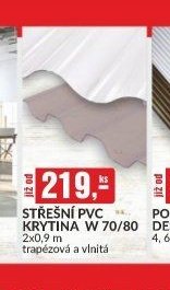 STŘEŠNÍ PVC KRYTINA W 70/80 2x0,9 m trapézová a vlnitá