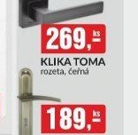 KLIKA TOMA rozeta, černá