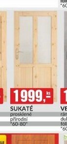 SUKATÉ prosklené přírodní 60-80