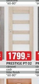 PRESTIGE PT 02 rámové cedr fólie finish 60-80