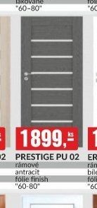 PRESTIGE PU 02 rámové antracit fólie finish 60-80