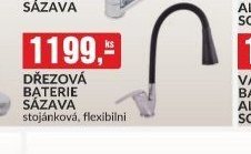 DŘEZOVÁ BATERIE SÁZAVA stojánková, flexibilní