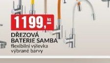 DŘEZOVÁ BATERIE SAMBA flexibilní výlevka