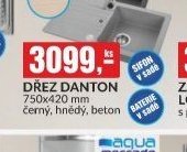 DŘEZ DANTON 750x420 mm černý, hnědý, beton