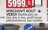 SPRCHOVÝ KOUT VERDI 90x90x185 cm