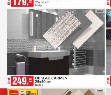 OBKLAD CARMEN 25x50 cm