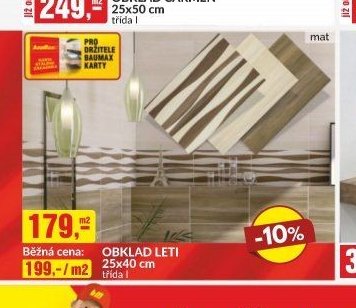 OBKLAD LETI 25x40 cm