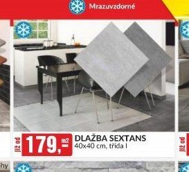 DLAŽBA SEXTANS 40x40 cm, třída I