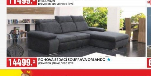 ROHOVÁ SEDACÍ SOUPRAVA ORLANDO