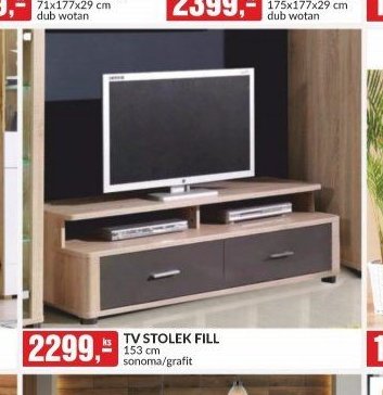 TV STOLEK FILL 153 cm sonoma/grafit