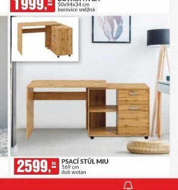 PSACÍ STŮL MIU 169 cm dub wotan