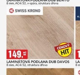 LAMINÁTOVÁ PODLAHA DUB DAVOS