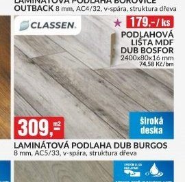 LAMINÁTOVÁ PODLAHA DUB BURGOS