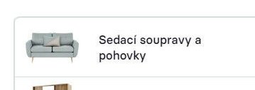 Sedací soupravy a pohovky