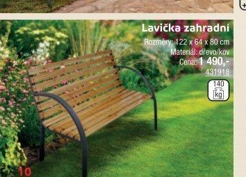 Lavička zahradní