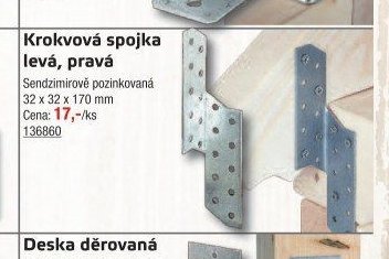 Krokvová spojka levá, pravá